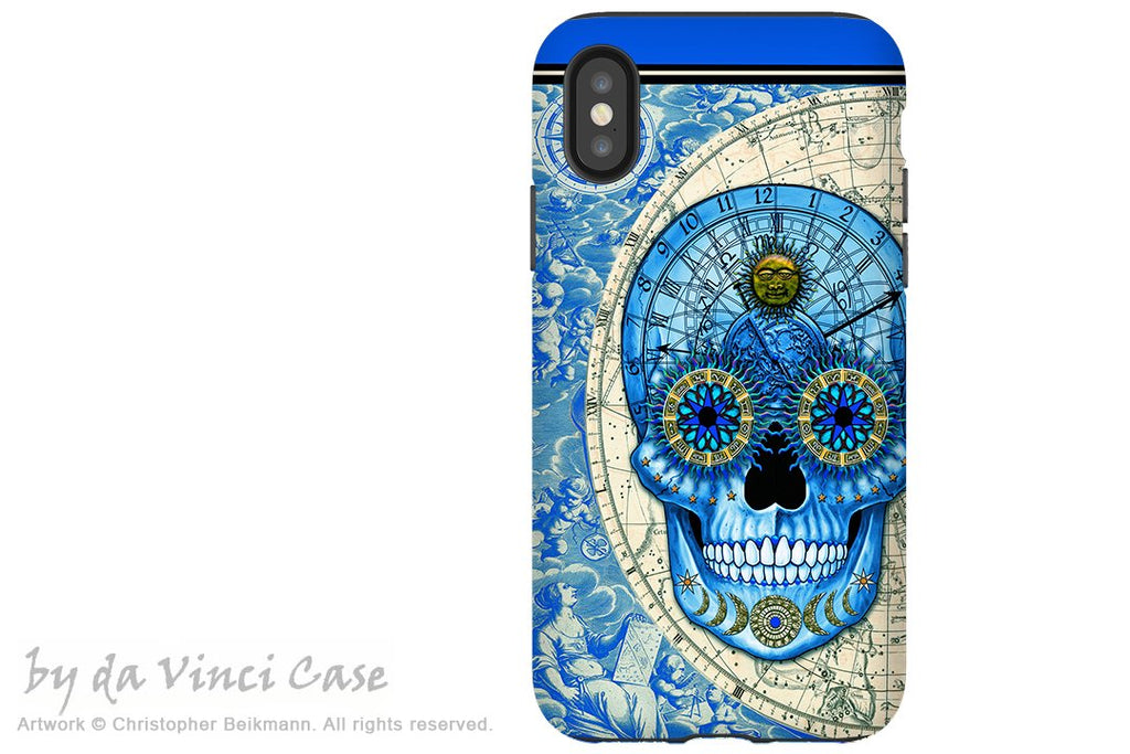Astrological Skull - iPhone X / XS / XS Max / XR Tough Case - Dual Layer Protection for Apple iPhone 10 - Astrologiskull - iPhone X Tough Case - Fusion Idol Arts - New Mexico Artist Christopher Beikmann
