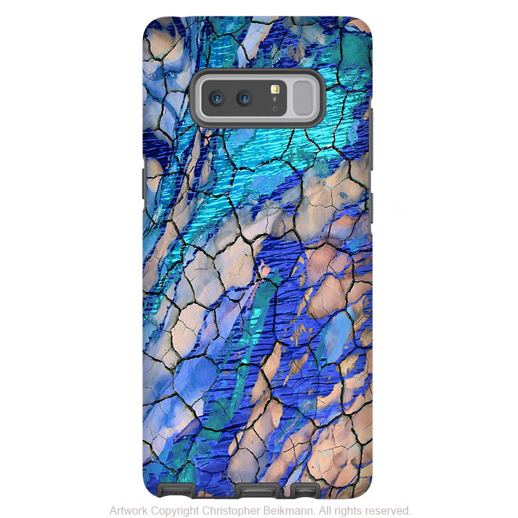 Blue Desert Abstract Galaxy Note 8 Case - Artistic Case for Samsung Galaxy Note 8 - Desert Memories - Galaxy Note 8 Tough Case - Fusion Idol Arts - New Mexico Artist Christopher Beikmann