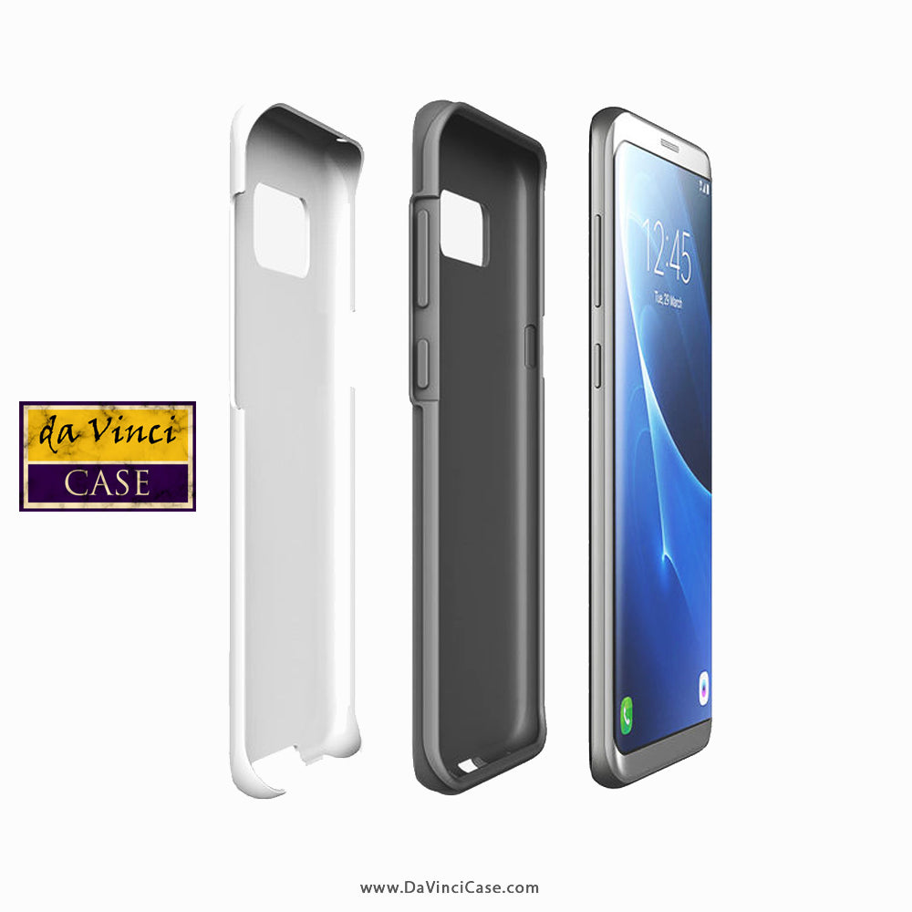 Blue Mandala Galaxy Note 8 Tough Case - Dual Layer Zen Case for Samsung Galaxy Note 8 - Cloud Mandala - Galaxy Note 8 Tough Case - Fusion Idol Arts - New Mexico Artist Christopher Beikmann