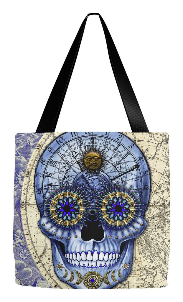 Astrology Steampunk Skull Tote Bag - Astrologiskull - Tote Bag - Fusion Idol Arts - New Mexico Artist Christopher Beikmann