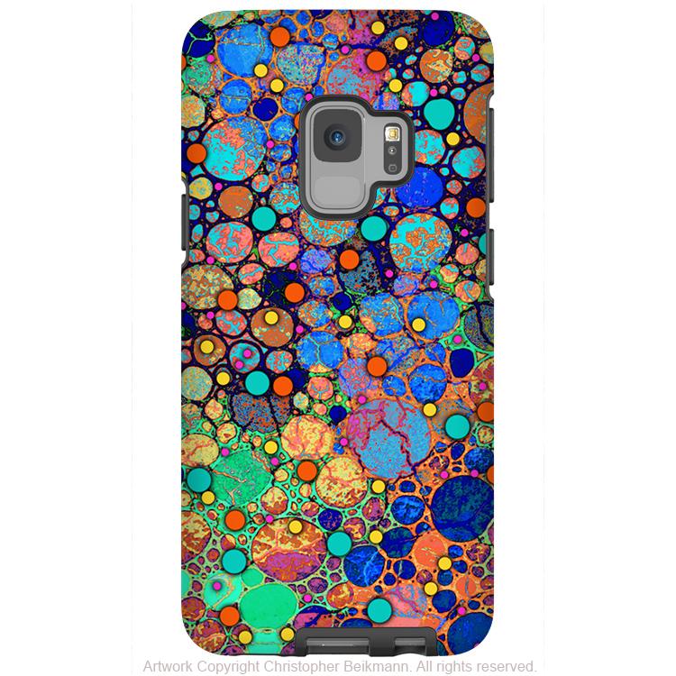 Confetti Bubbles - Galaxy S9 / S9 Plus / Note 9 Tough Case - Dual Layer Protection for Samsung S9 - Colorful Art Case - Galaxy S9 / S9+ / Note 9 - Fusion Idol Arts - New Mexico Artist Christopher Beikmann