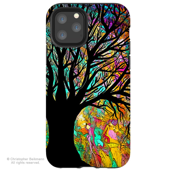 Forbidden Forest - iPhone 13 / 13 Pro / 13 Pro Max / 13 Mini Tough Case - Colorful Tree Art - iPhone 13 Tough Case - Fusion Idol Arts - New Mexico Artist Christopher Beikmann