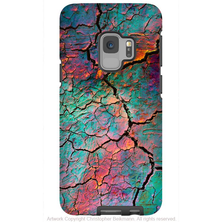 Fractured Aura - Galaxy S9 / S9 Plus / Note 9 Tough Case - Dual Layer Protection for Samsung S9 - Colorful Abstract Art Case - Galaxy S9 / S9+ / Note 9 - Fusion Idol Arts - New Mexico Artist Christopher Beikmann