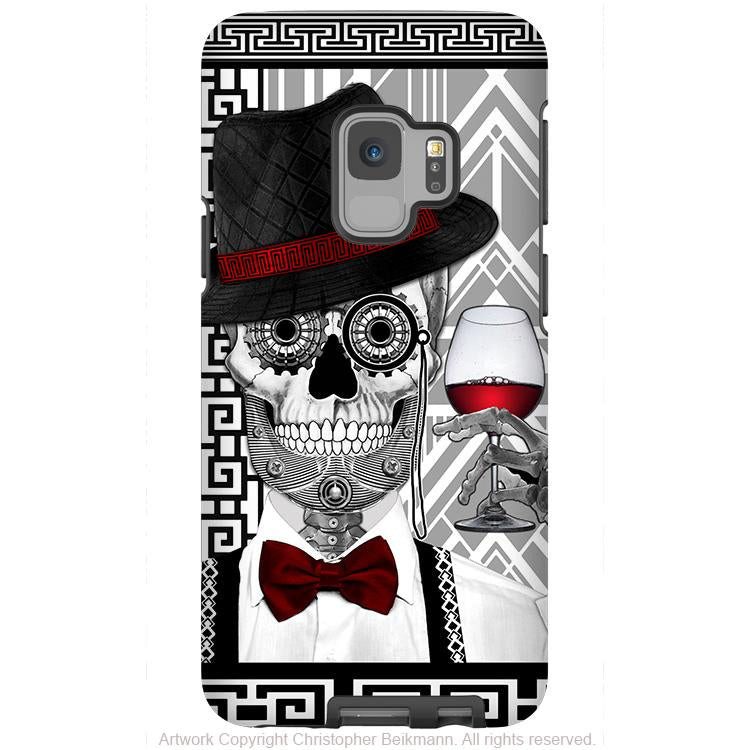 1920s Gentleman Sugar Skull - Galaxy S9 / S9 Plus / Note 9 Tough Case - Dual Layer Protection for Samsung S9 - Mr JD Vanderbone - Galaxy S9 / S9+ / Note 9 - Fusion Idol Arts - New Mexico Artist Christopher Beikmann