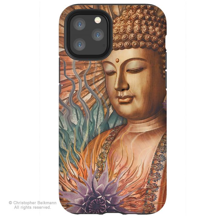 Proliferation of Peace Buddha - iPhone 11 / 11 Pro / 11 Pro Max Tough Case - Dual Layer Protection for Apple iPhone XI - Buddhist Art Case - iPhone 11 Tough Case - Fusion Idol Arts - New Mexico Artist Christopher Beikmann