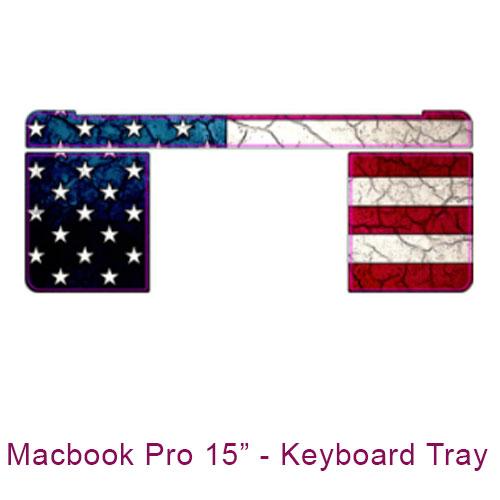 Stars and Stripes - Macbook Pro 15 inch Laptop Vinyl Skin Decal - Laptop Skin Decal - Fusion Idol Arts - New Mexico Artist Christopher Beikmann