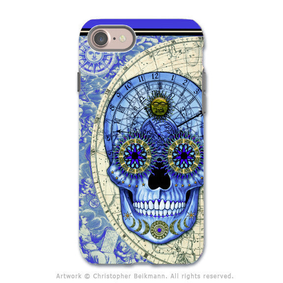 Astrological Steampunk Skull - Artistic iPhone 7 Tough Case - Dual Layer Protection - Astrologiskull - iPhone 7 Tough Case - Fusion Idol Arts - New Mexico Artist Christopher Beikmann
