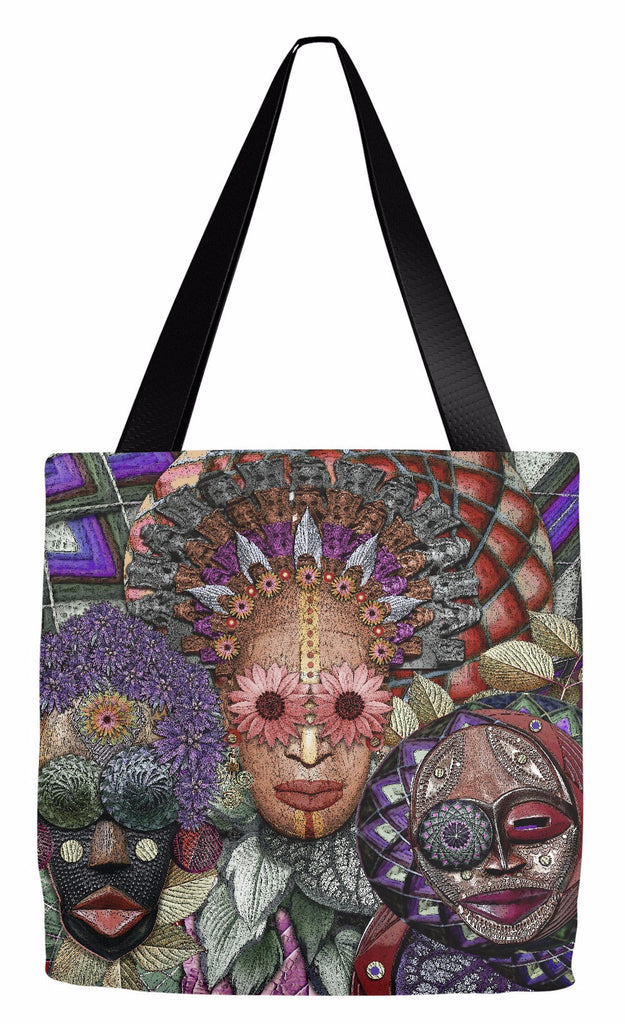 Ladies Night - Colorful Goddess Premium Tote Bag - Tote Bag - Fusion Idol Arts - New Mexico Artist Christopher Beikmann