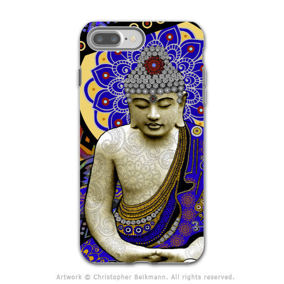 Vibrant Tribal Buddha - Artistic iPhone 7 PLUS - 7s PLUS Tough Case - Dual Layer Protection - Rhythm of My Mind - iPhone 7 Plus Tough Case - Fusion Idol Arts - New Mexico Artist Christopher Beikmann