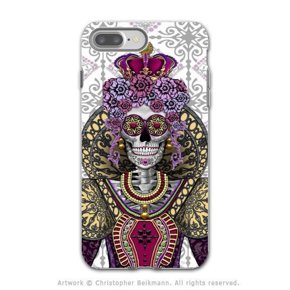 Mary Queen of Skulls iPhone 8 PLUS Tough Case - Premium Dual Layer Protection by Da Vinci Case - iPhone 8 Plus Tough Case - Fusion Idol Arts - New Mexico Artist Christopher Beikmann