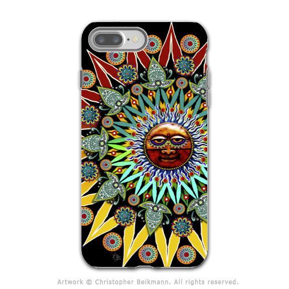 Sun Shaman - Artistic iPhone 8 PLUS Tough Case - Premium Dual Layer Protection by Da Vinci Case - iPhone 8 Plus Tough Case - Fusion Idol Arts - New Mexico Artist Christopher Beikmann